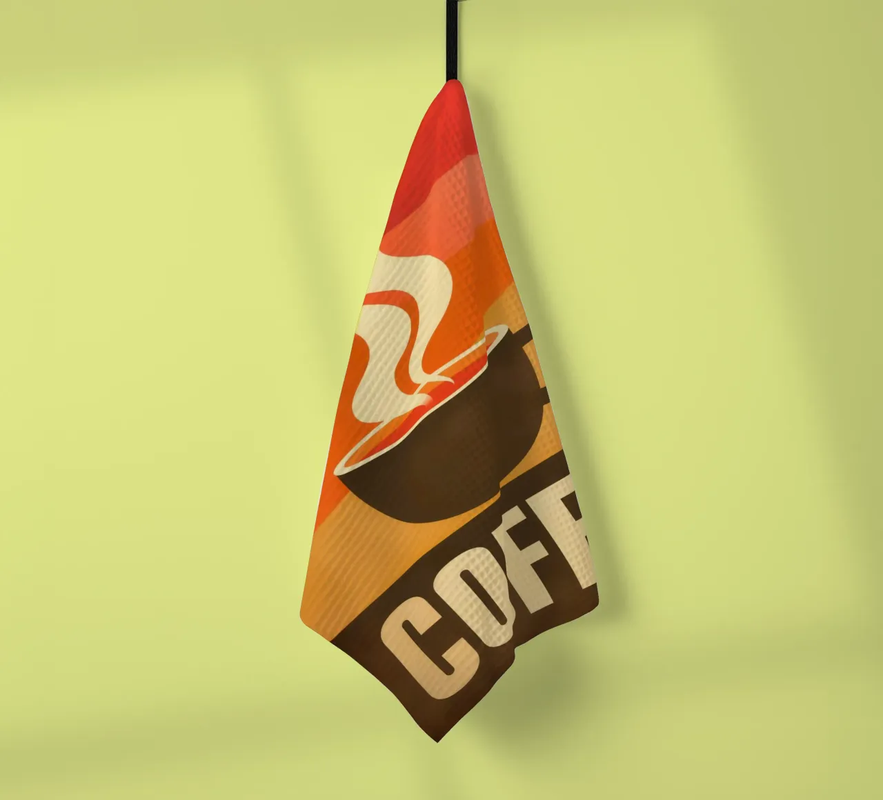Caffè vintage retrò e design anni '70 canovaccio da cucina da Autofocus