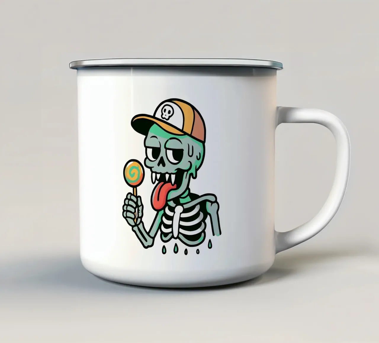 Cranio Lollipop Streetwear tazza in smalto da TeeLab
