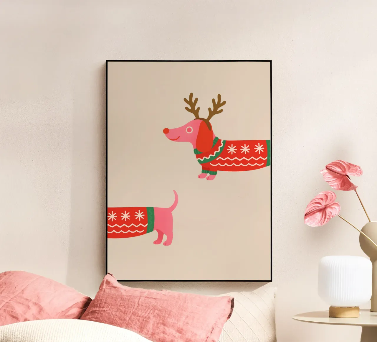 Weihnachtsdackel plexiglass da Made in Bavaria