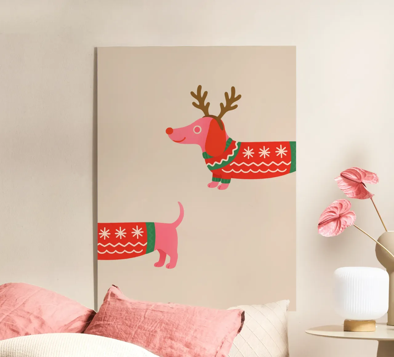 Weihnachtsdackel plexiglass da Made in Bavaria