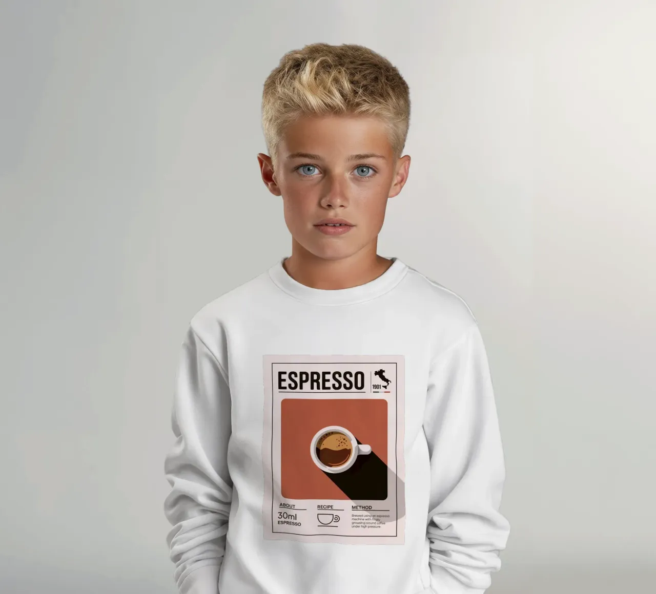 ESPRESSO felpa bambino da Rick Thompson