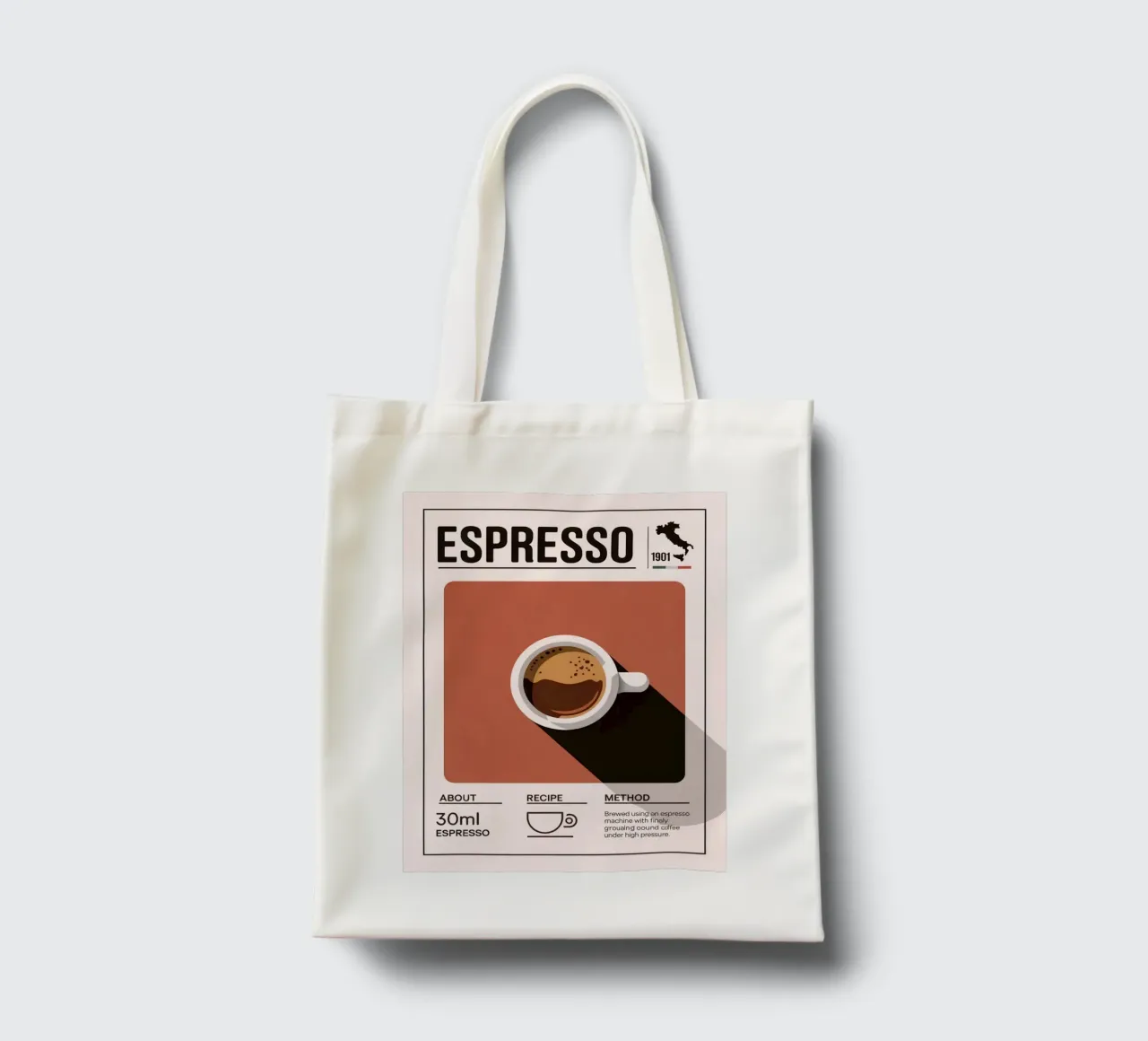 ESPRESSO borsa in juta da Rick Thompson
