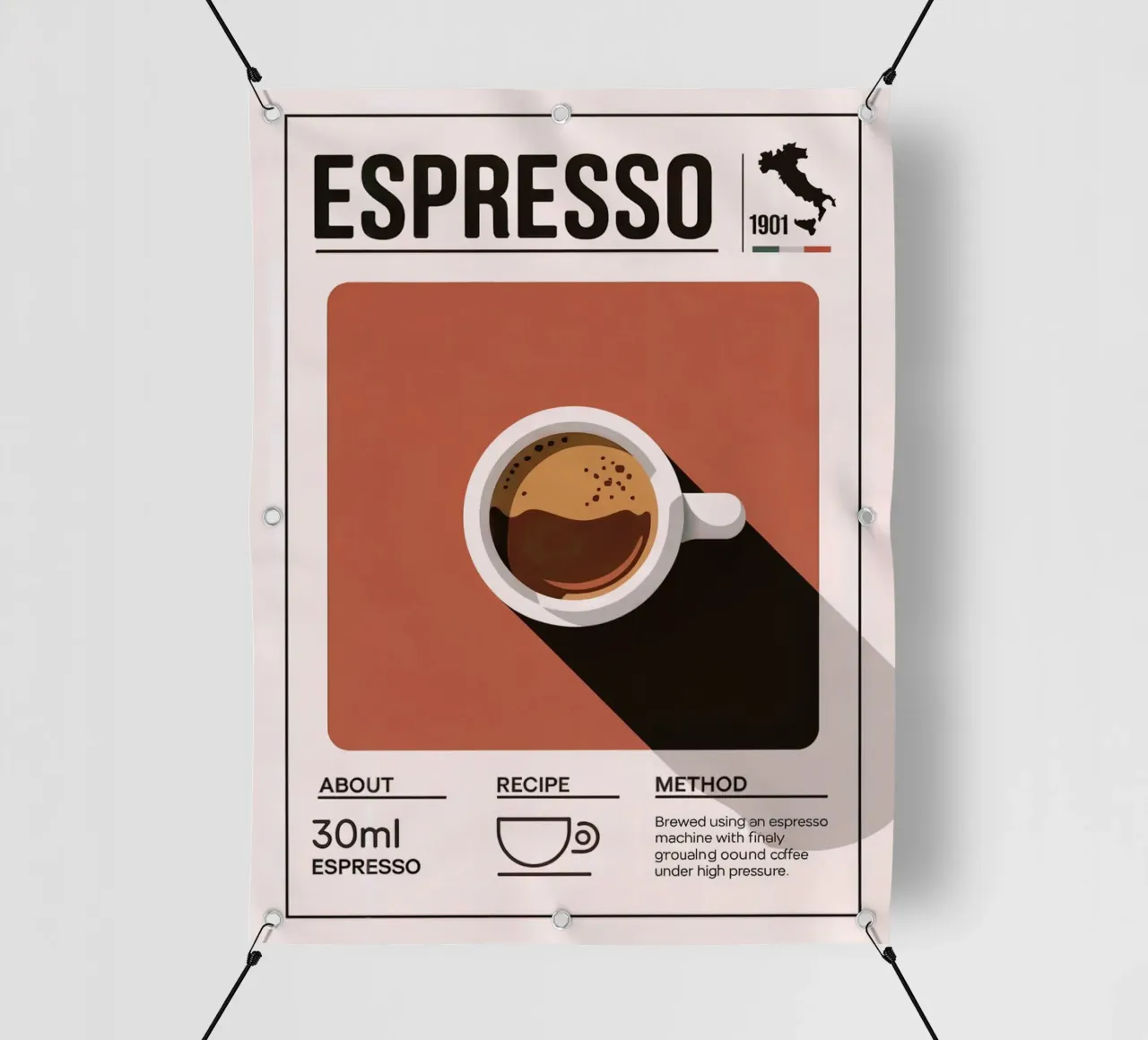 ESPRESSO telo in pvc da Rick Thompson