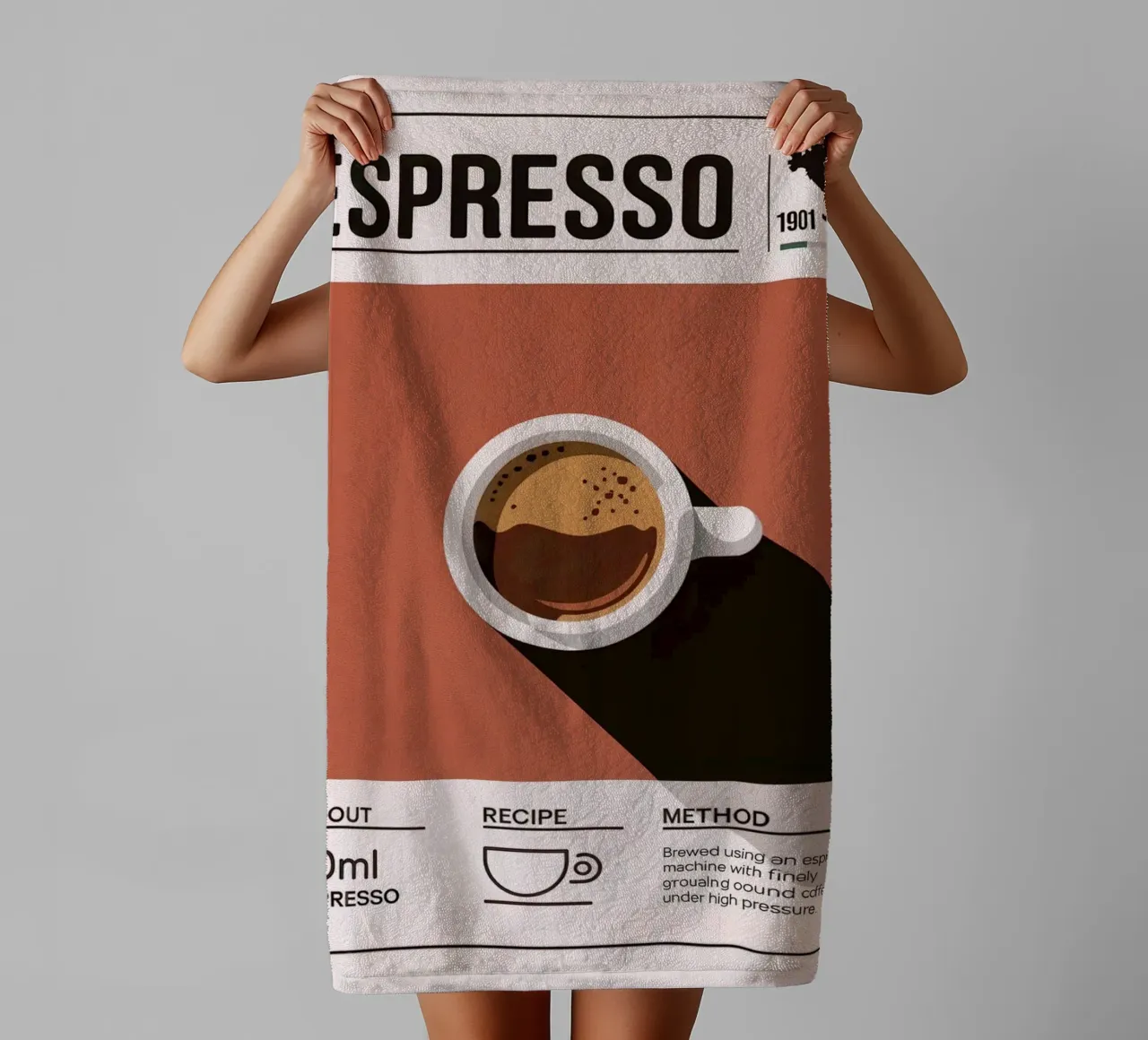ESPRESSO asciugamano da bagno da Rick Thompson