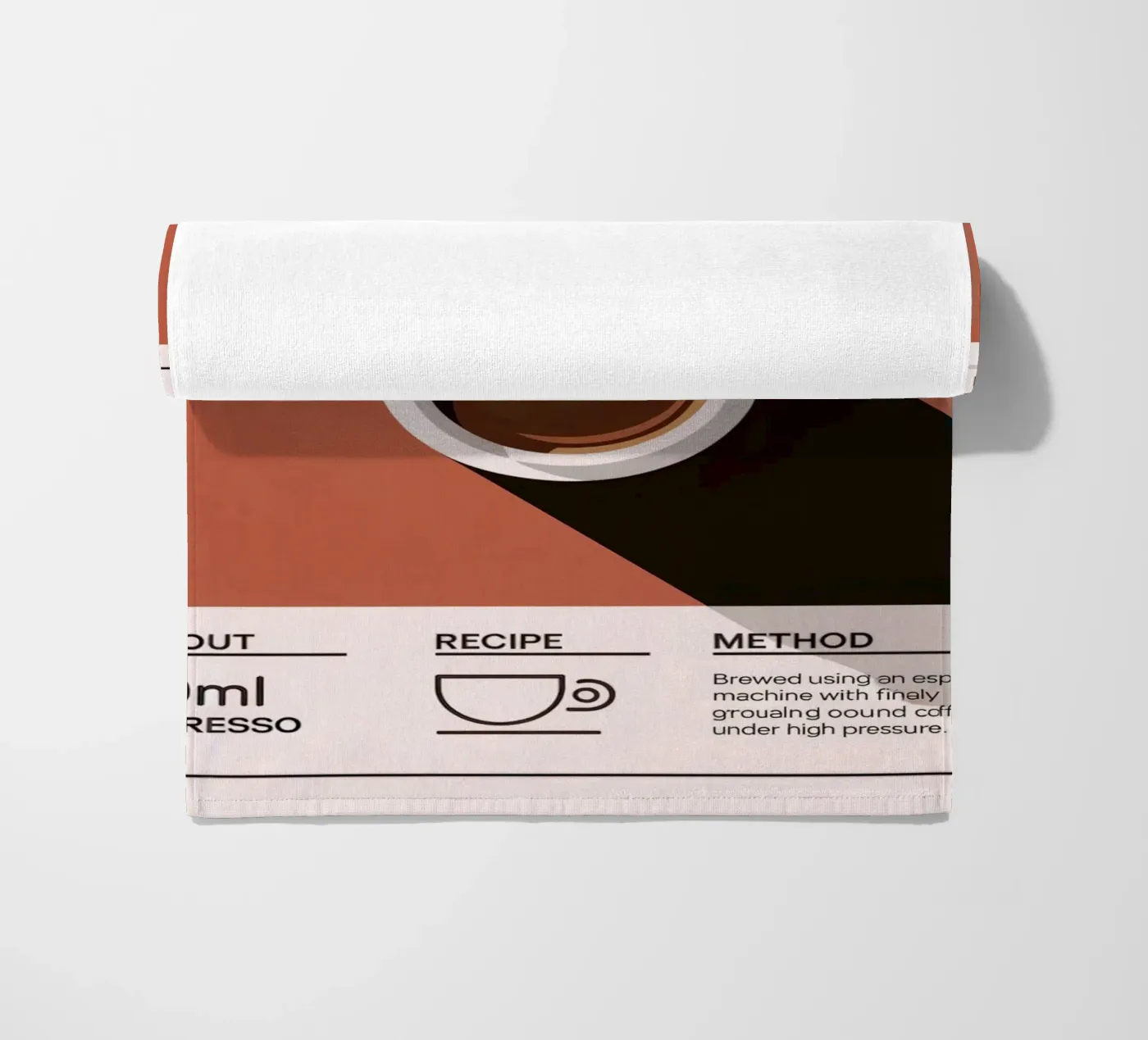 ESPRESSO beach towel by Rick Thompson