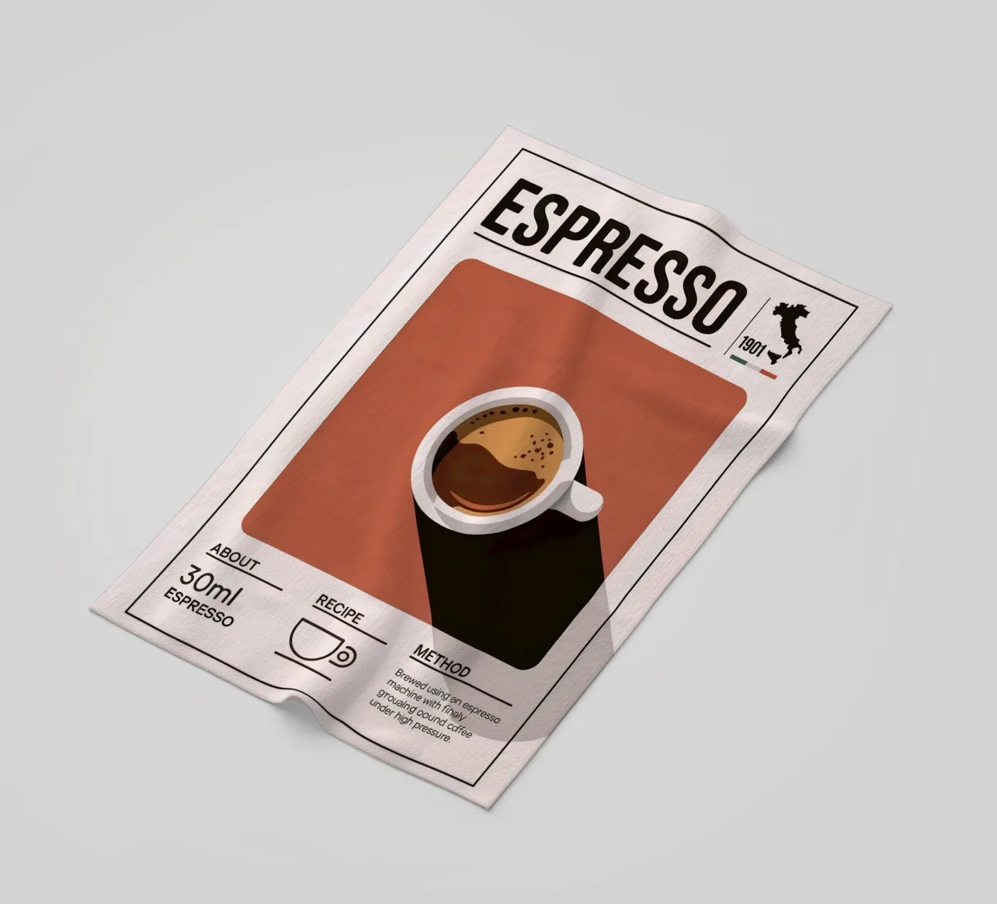 ESPRESSO beach towel by Rick Thompson