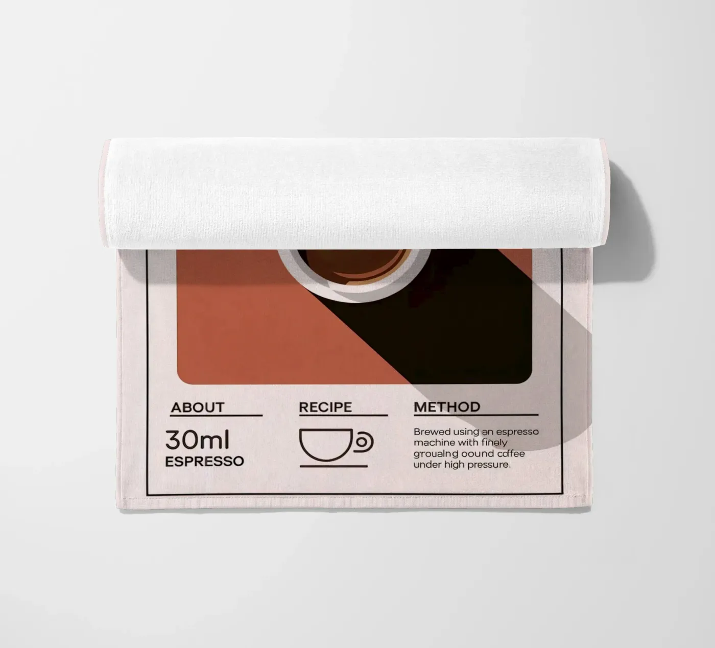 ESPRESSO beach towel by Rick Thompson