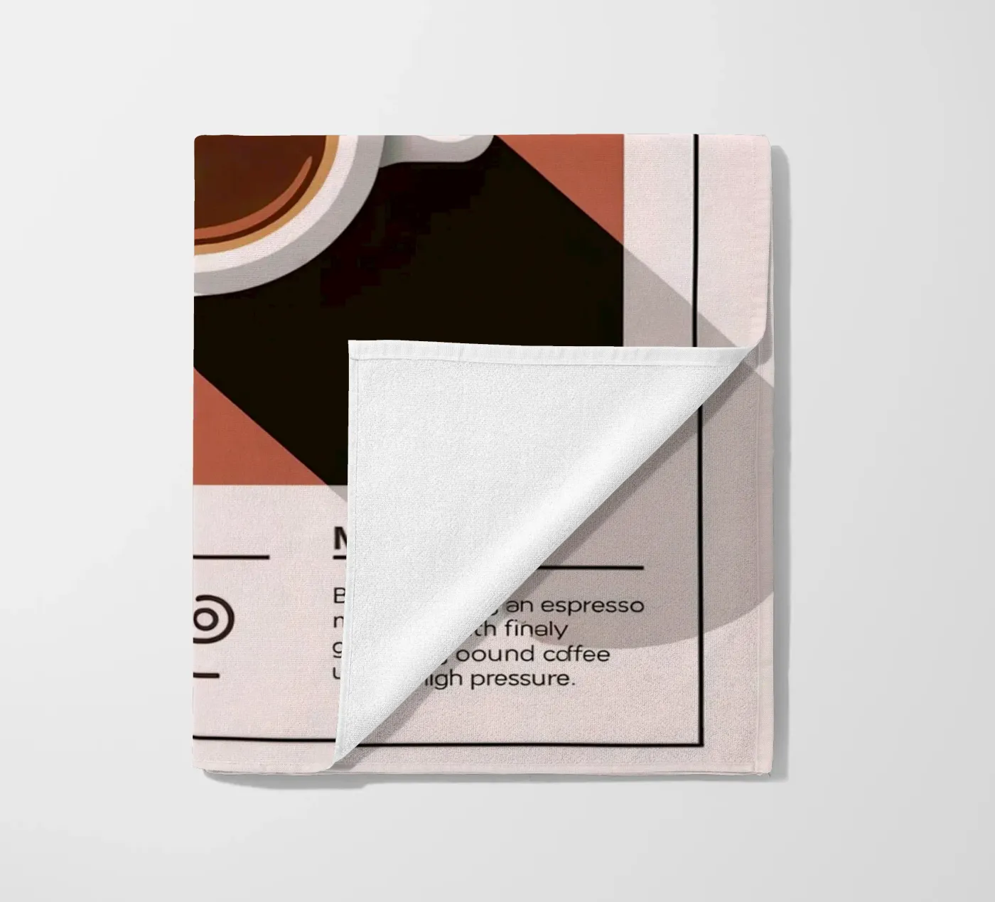 ESPRESSO beach towel by Rick Thompson