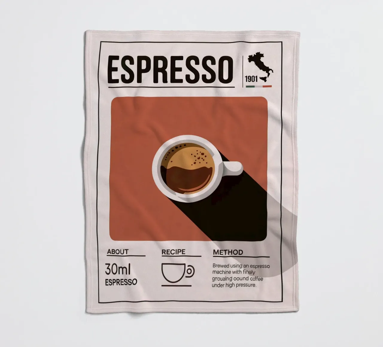 ESPRESSO coperta in pile da Rick Thompson