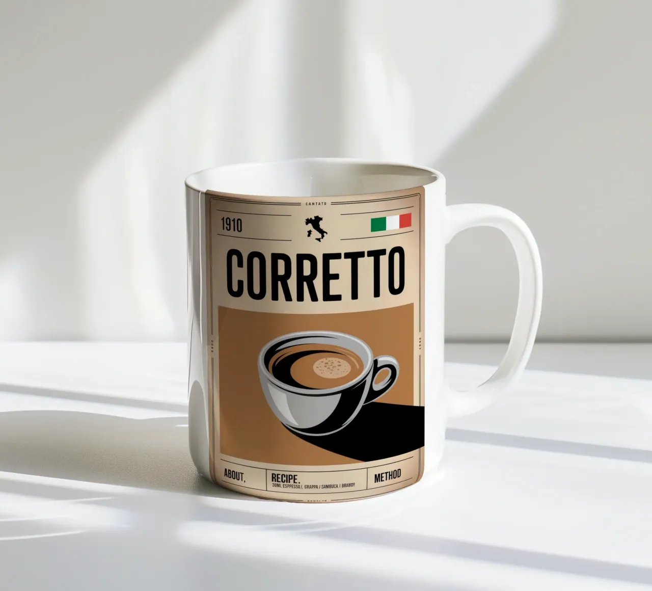 CORRETTO tazza in ceramica da Rick Thompson