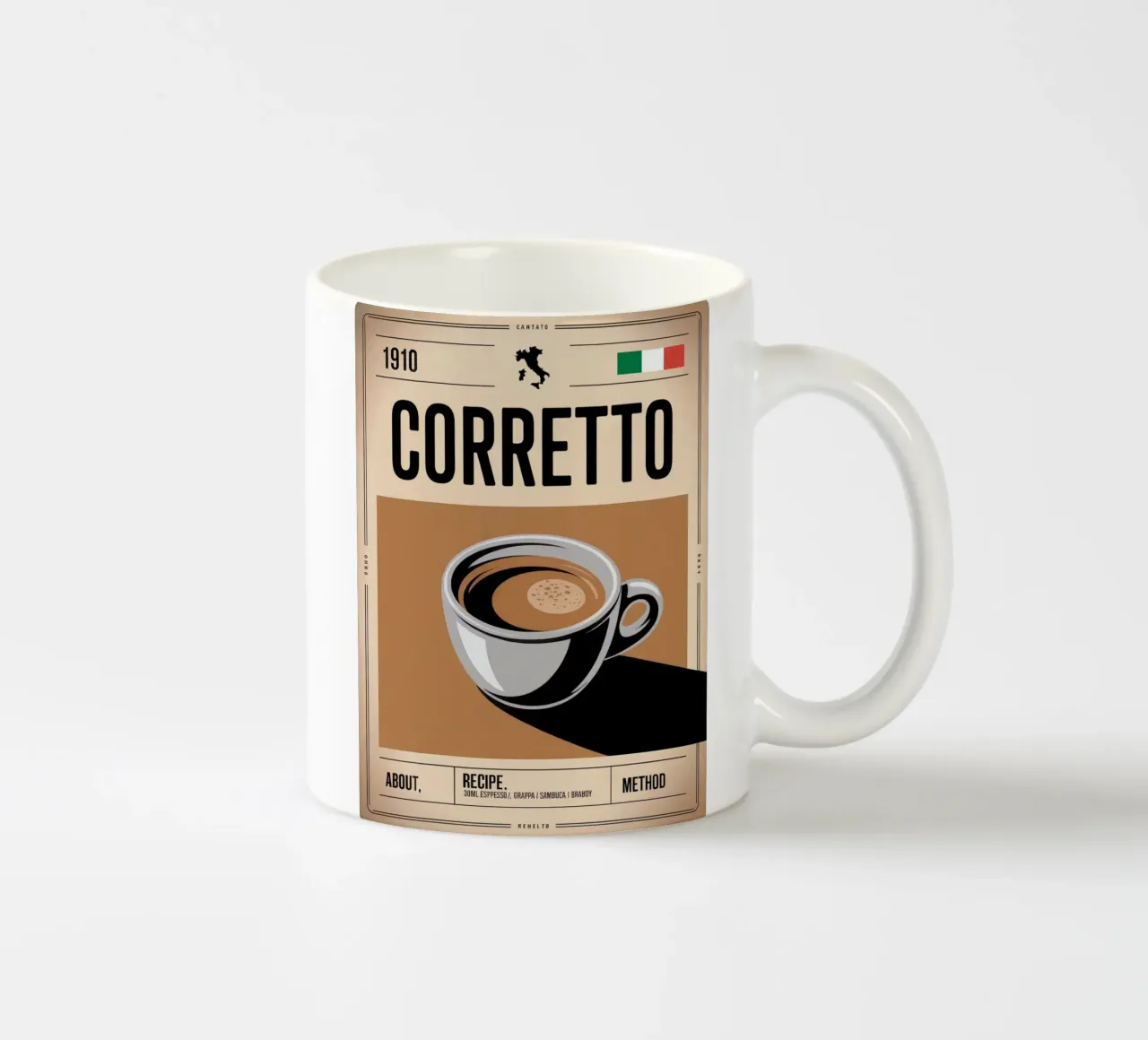 CORRETTO tazza in ceramica da Rick Thompson