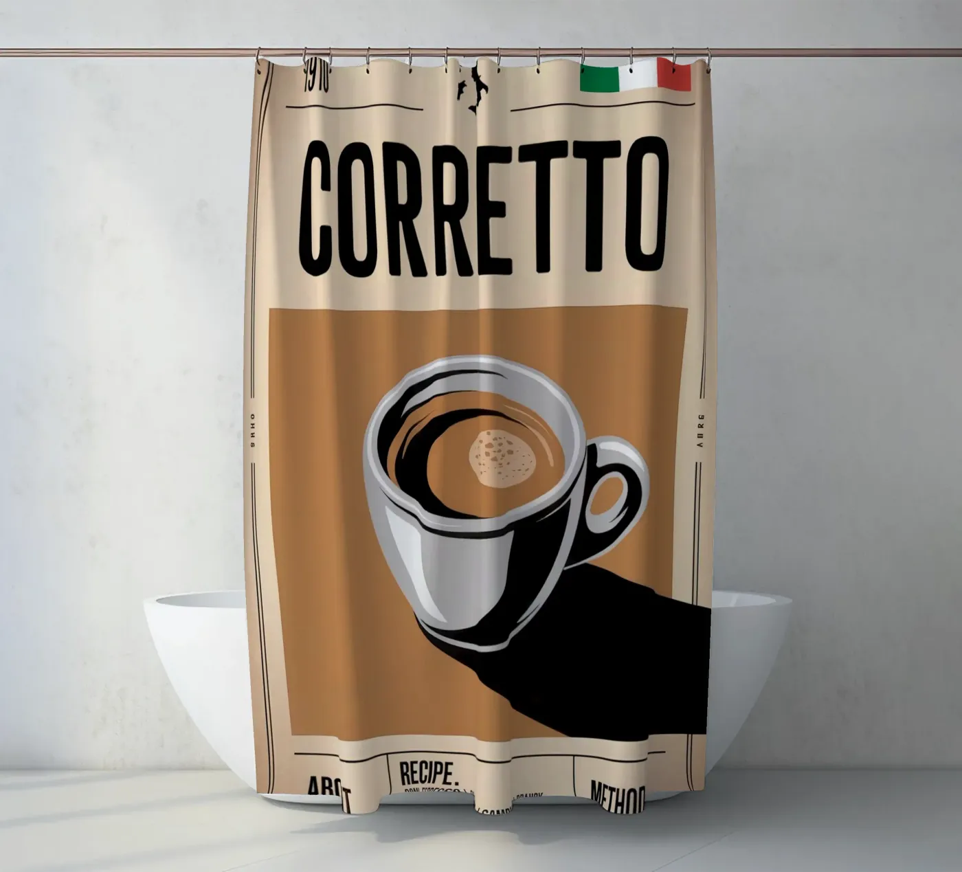 CORRECT Duschvorhang von Rick Thompson