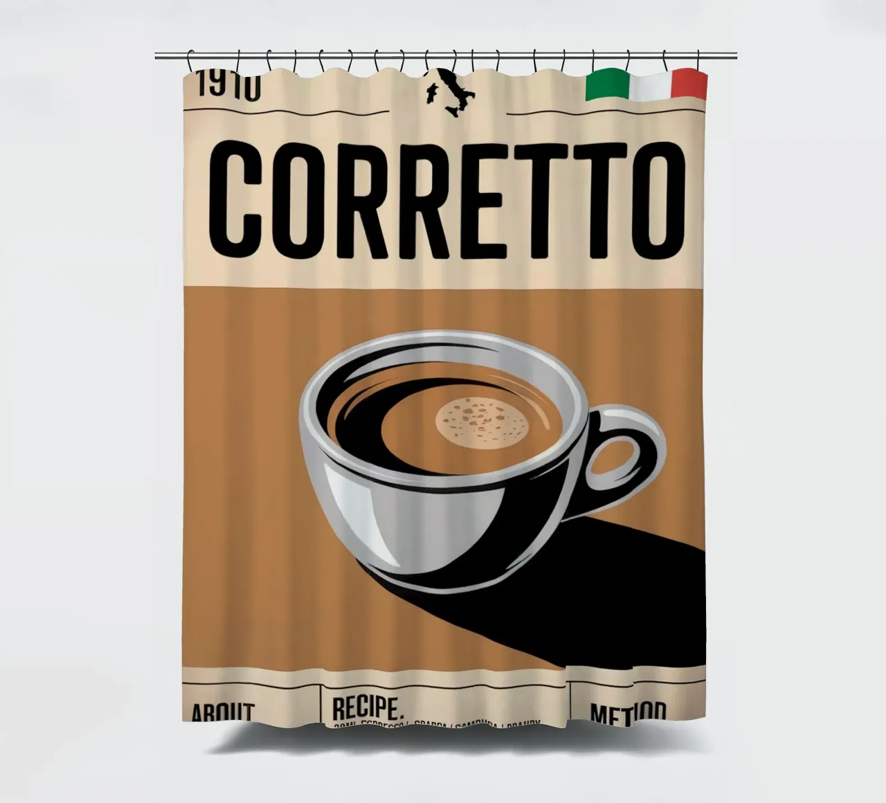 CORRECT Duschvorhang von Rick Thompson