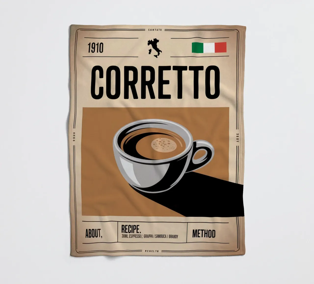 CORRETTO coperta in pile da Rick Thompson