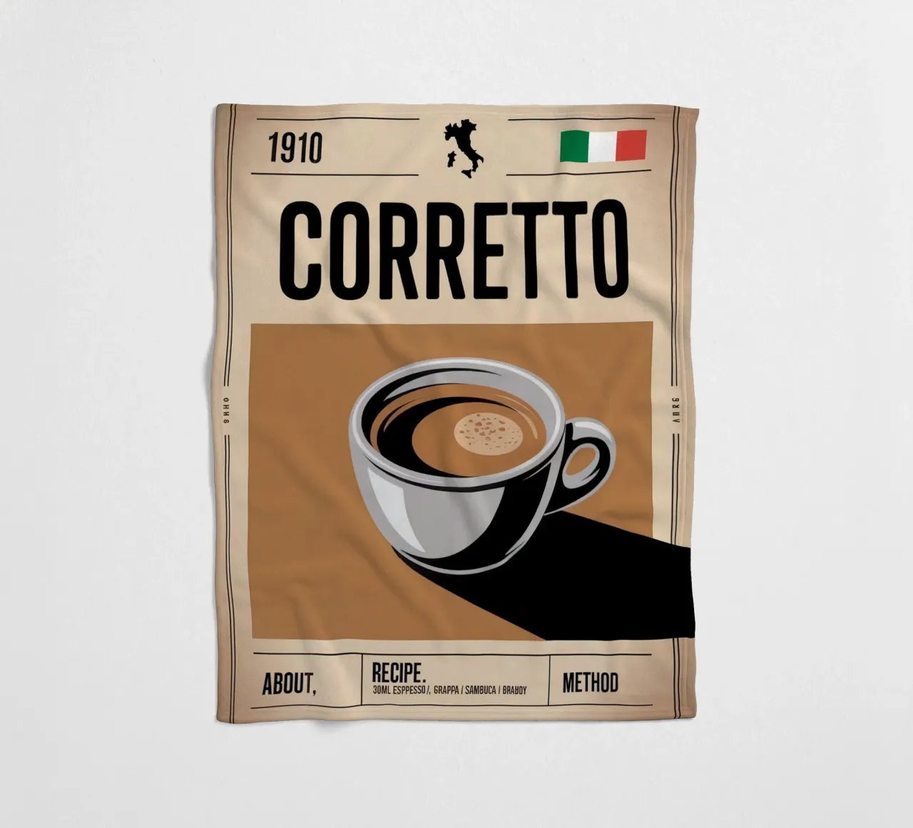 CORRETTO coperta in pile da Rick Thompson