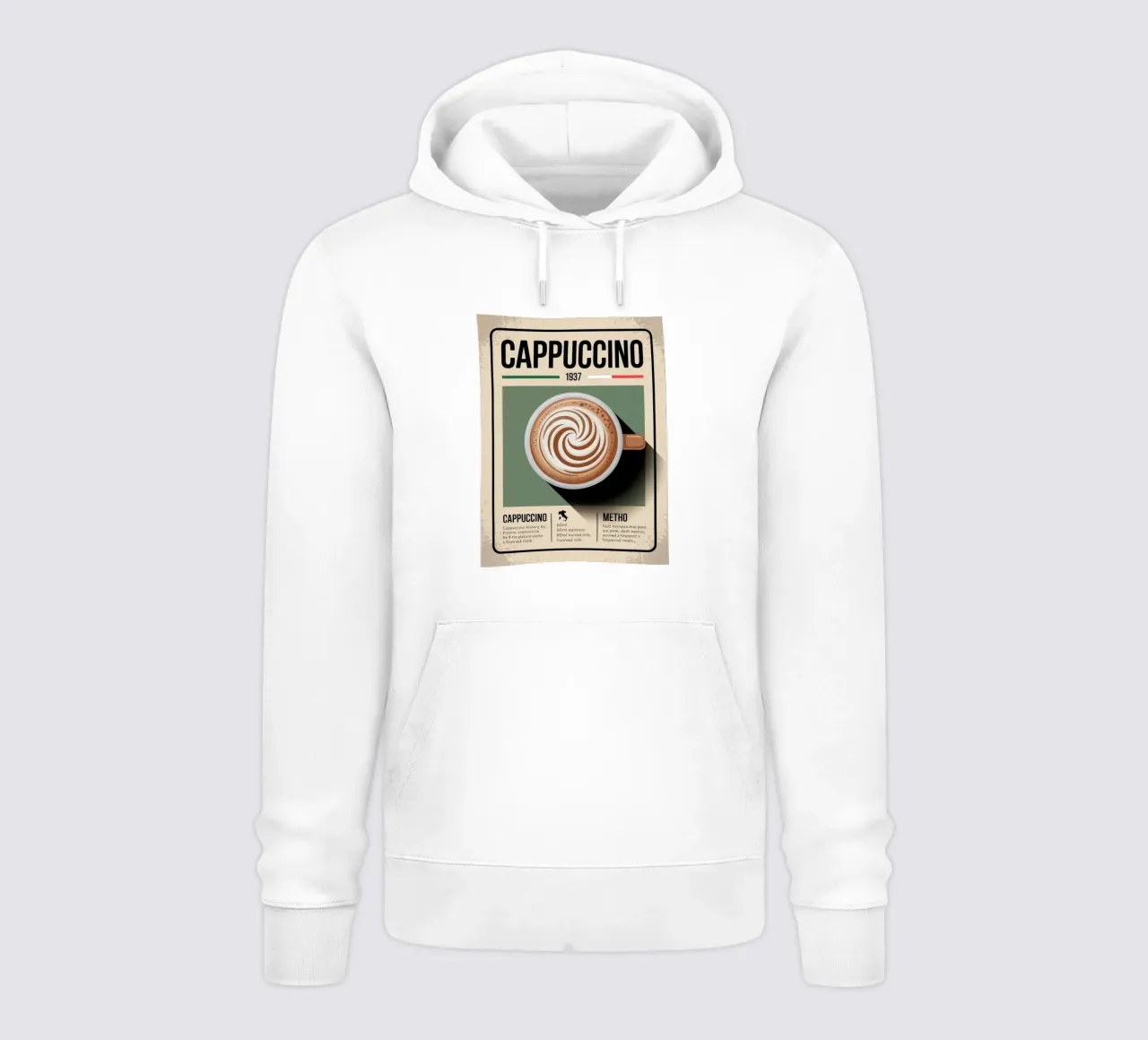 CAPPUCCINO felpa con cappuccio da Rick Thompson