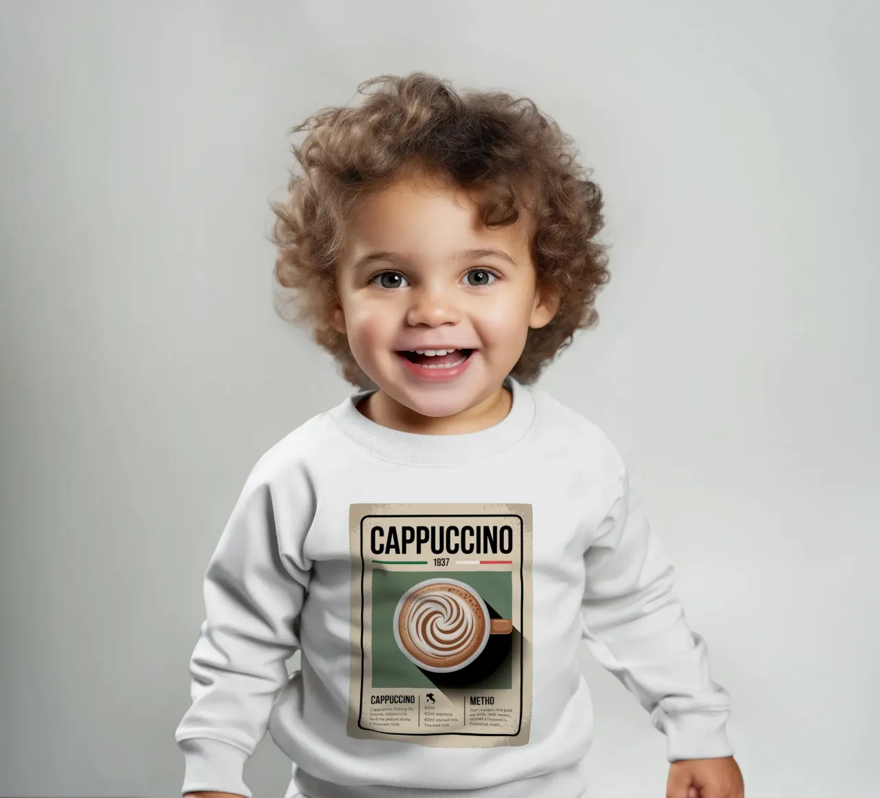 CAPPUCCINO felpa neonato da Rick Thompson
