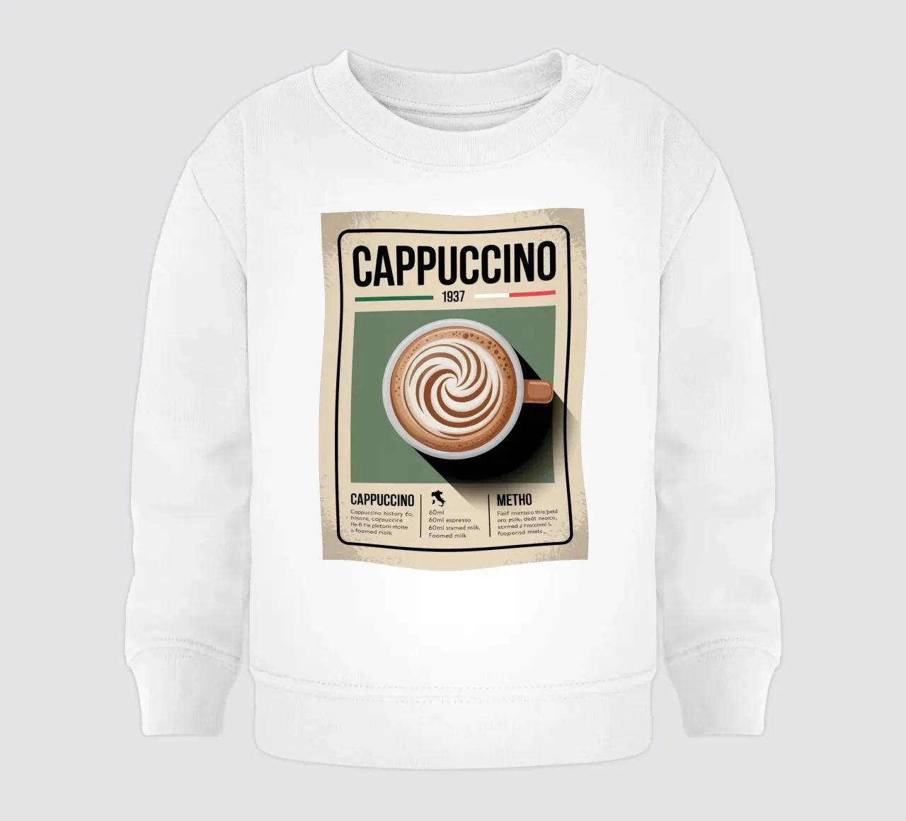 CAPPUCCINO felpa neonato da Rick Thompson