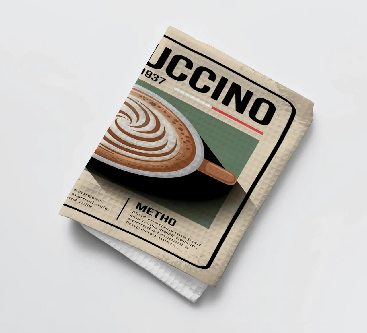 CAPPUCCINO canovaccio da cucina da Rick Thompson