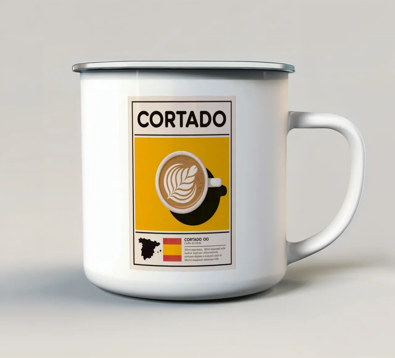 CORTADO tazza in smalto da Rick Thompson