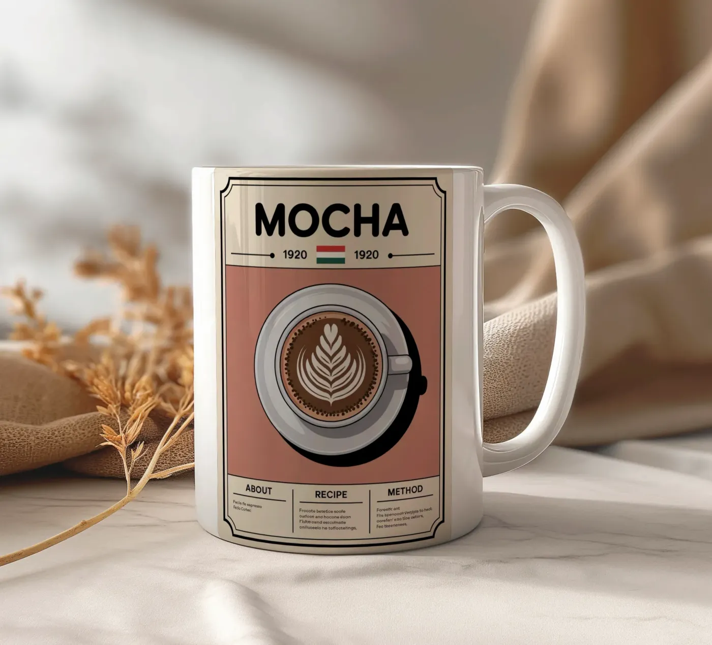 MOCHA ceramic mug by Rick Thompson