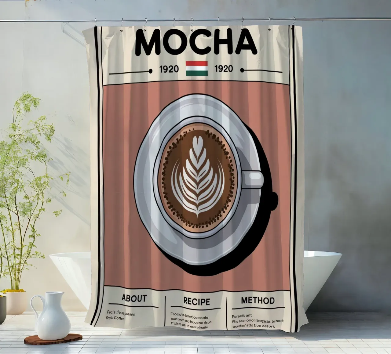 MOCHA tenda da doccia da Rick Thompson