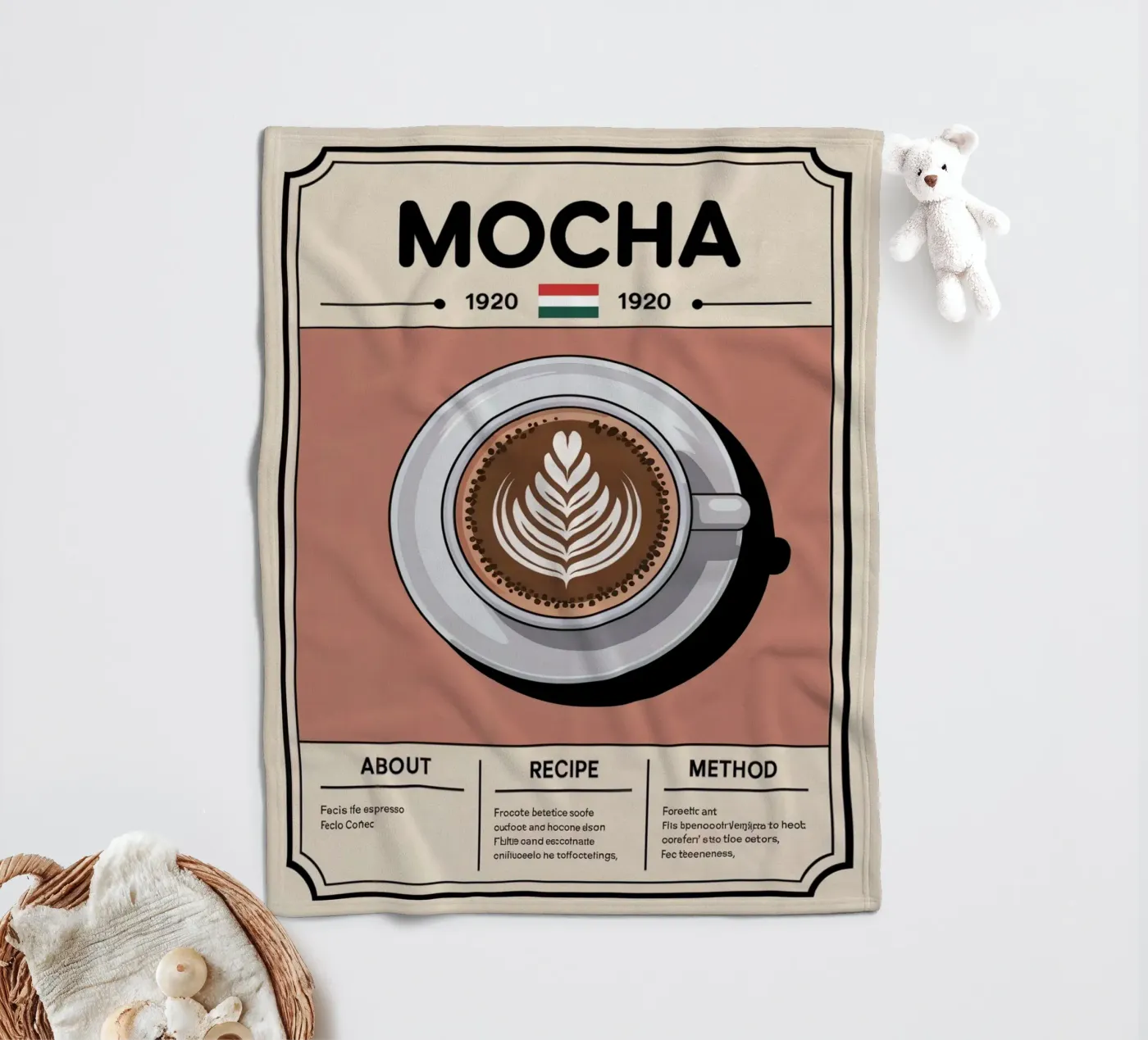 MOCHA fleecedeken van Rick Thompson