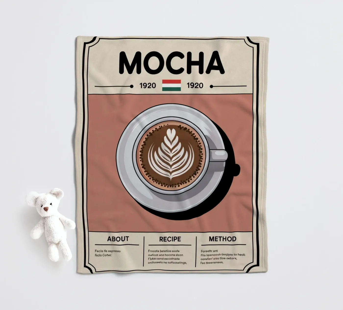 MOCHA fleecedeken van Rick Thompson