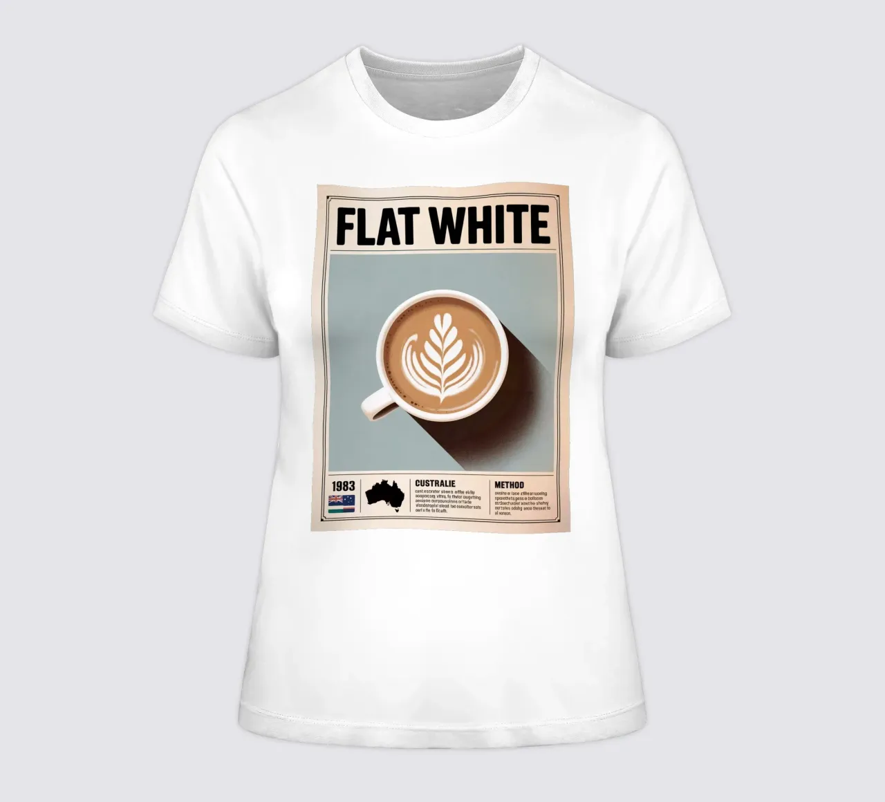 BIANCO PIATTO t-shirt da donna da Rick Thompson