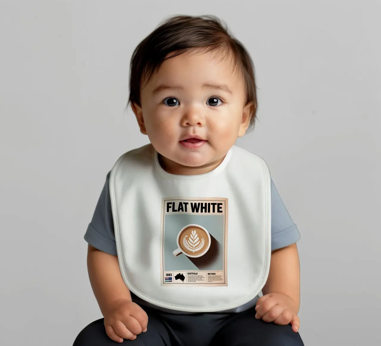 BIANCO PIATTO bavaglino da Rick Thompson