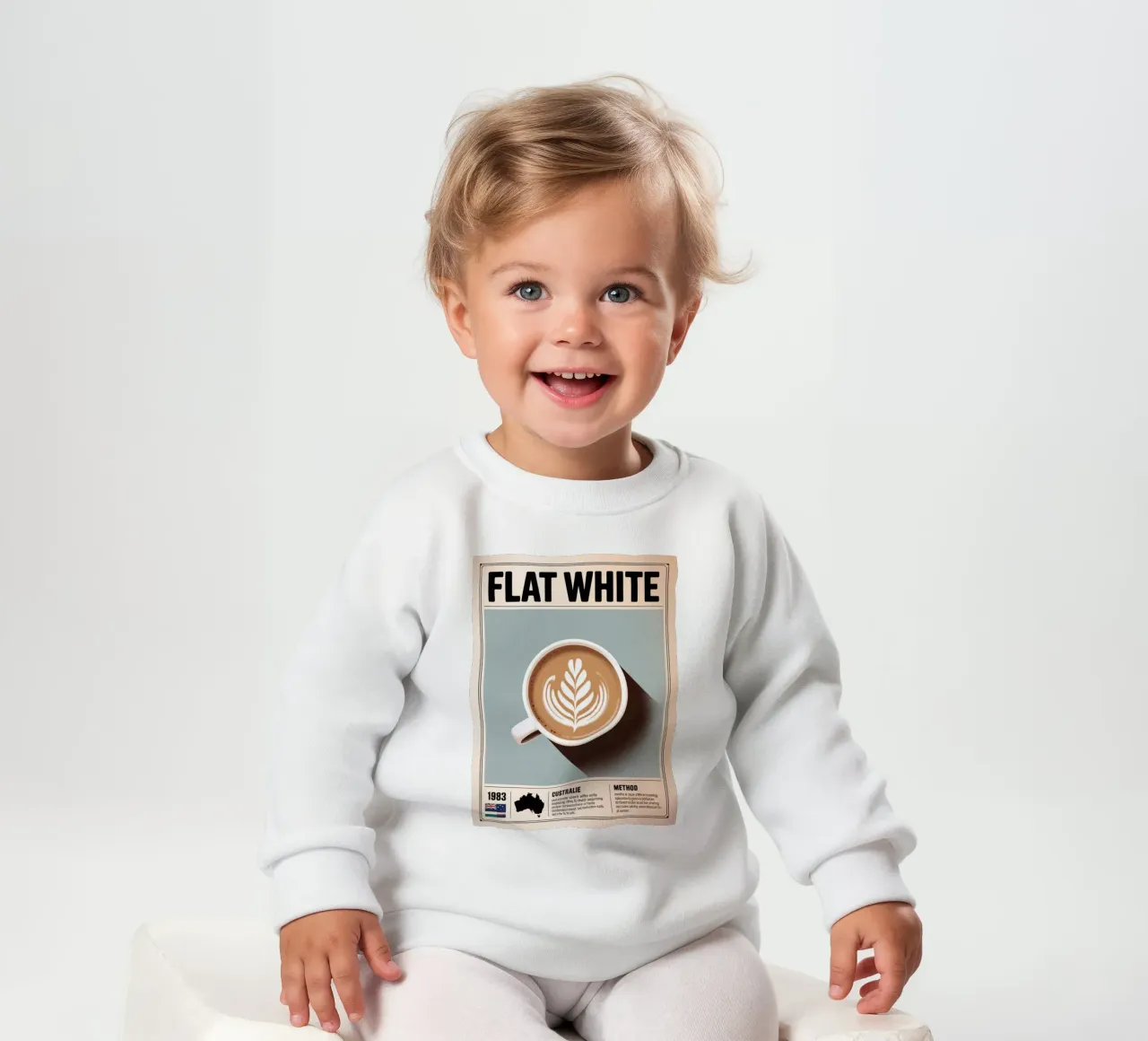 WIT PLAT baby sweatshirt van Rick Thompson