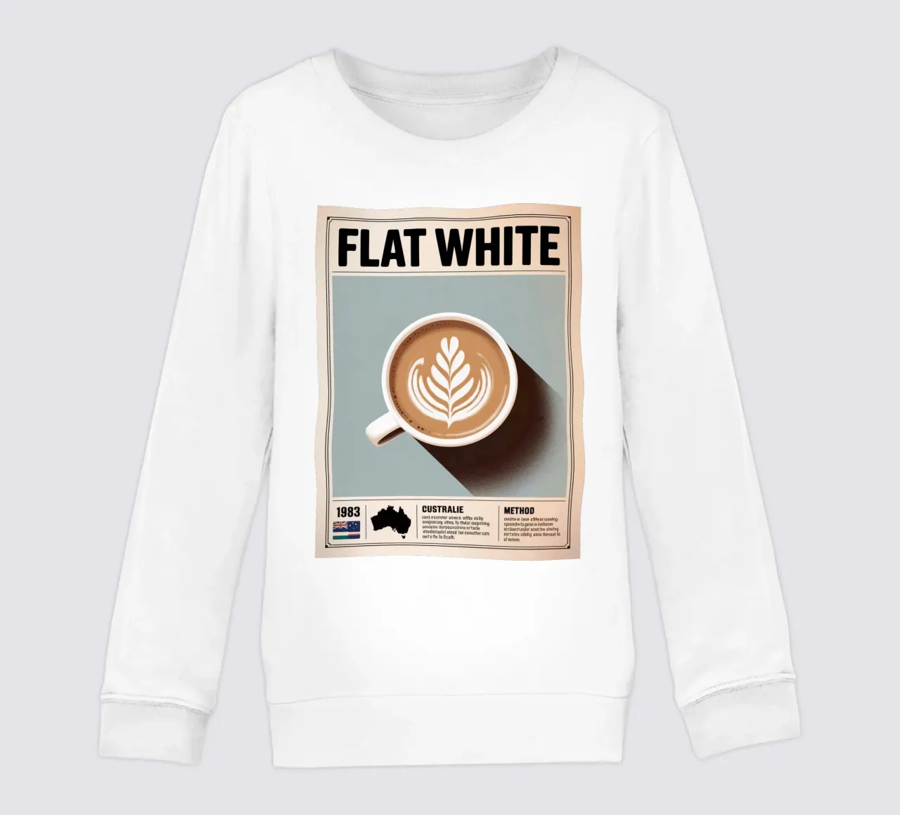 BIANCO PIATTO felpa bambino da Rick Thompson