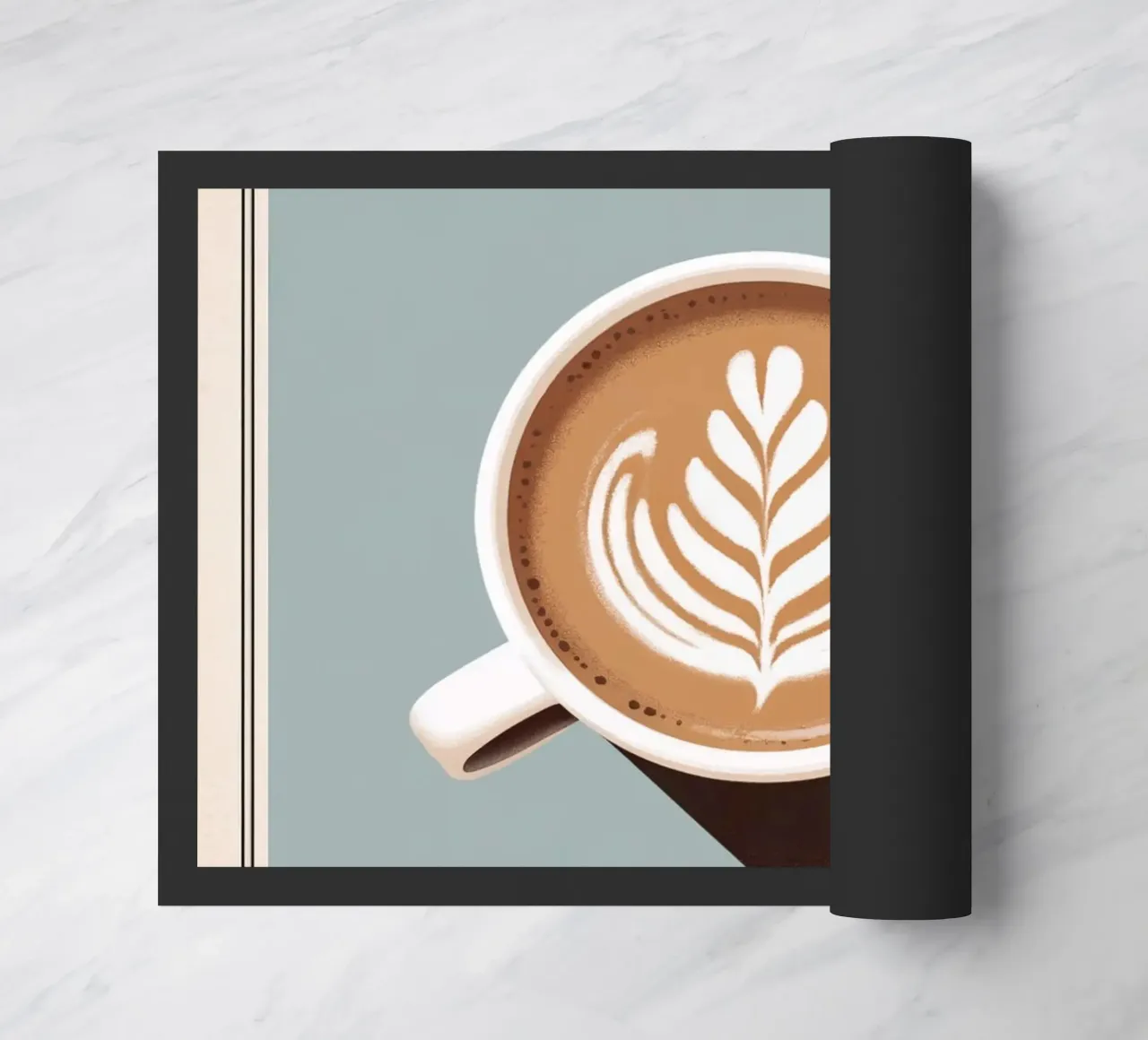 WIT PLAT deurmat van Rick Thompson