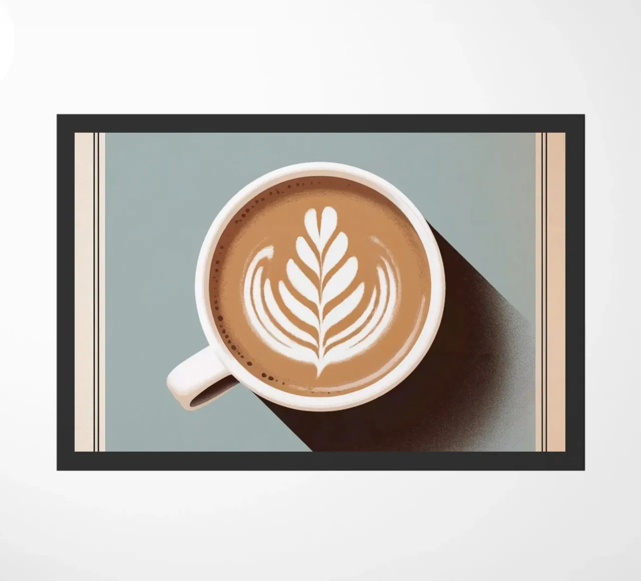 WIT PLAT deurmat van Rick Thompson