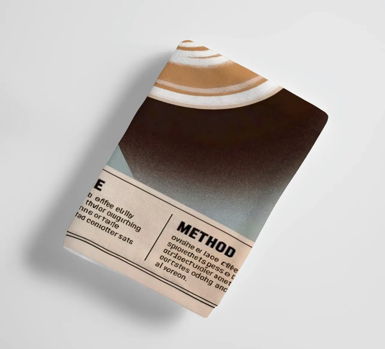FLAT WHITE Handtuch von Rick Thompson