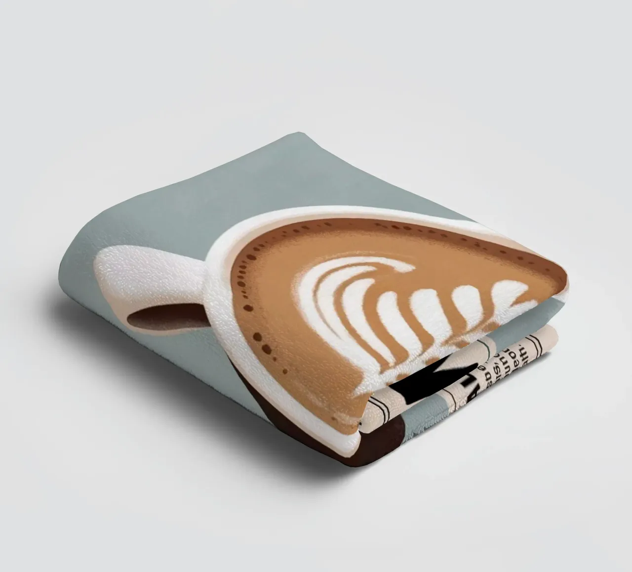 FLAT WHITE Handtuch von Rick Thompson