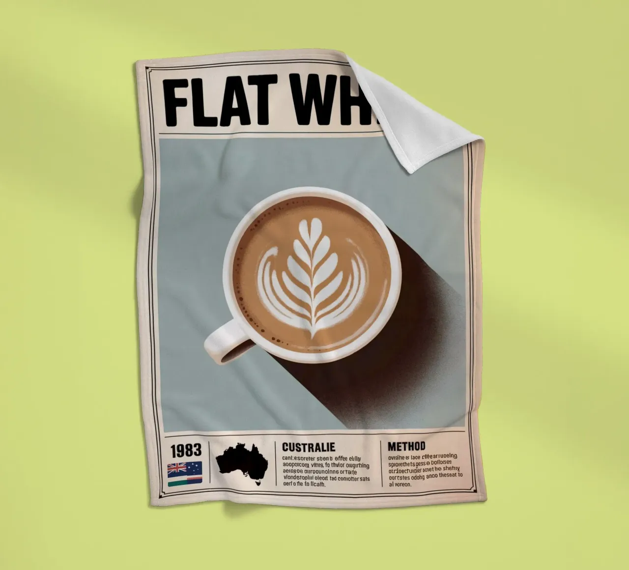 BIANCO PIATTO coperta in pile da Rick Thompson