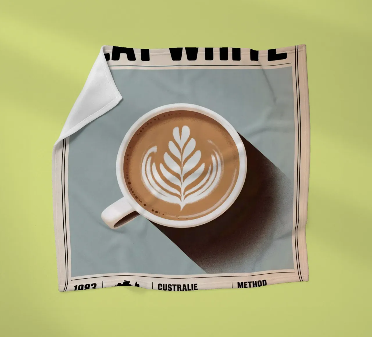 BIANCO PIATTO coperta in pile da Rick Thompson