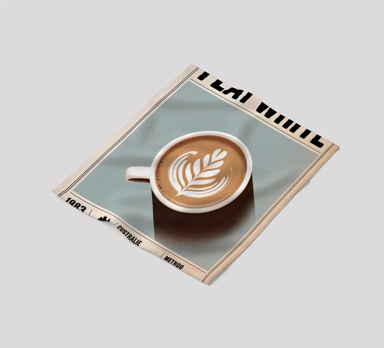 BIANCO PIATTO coperta in pile da Rick Thompson