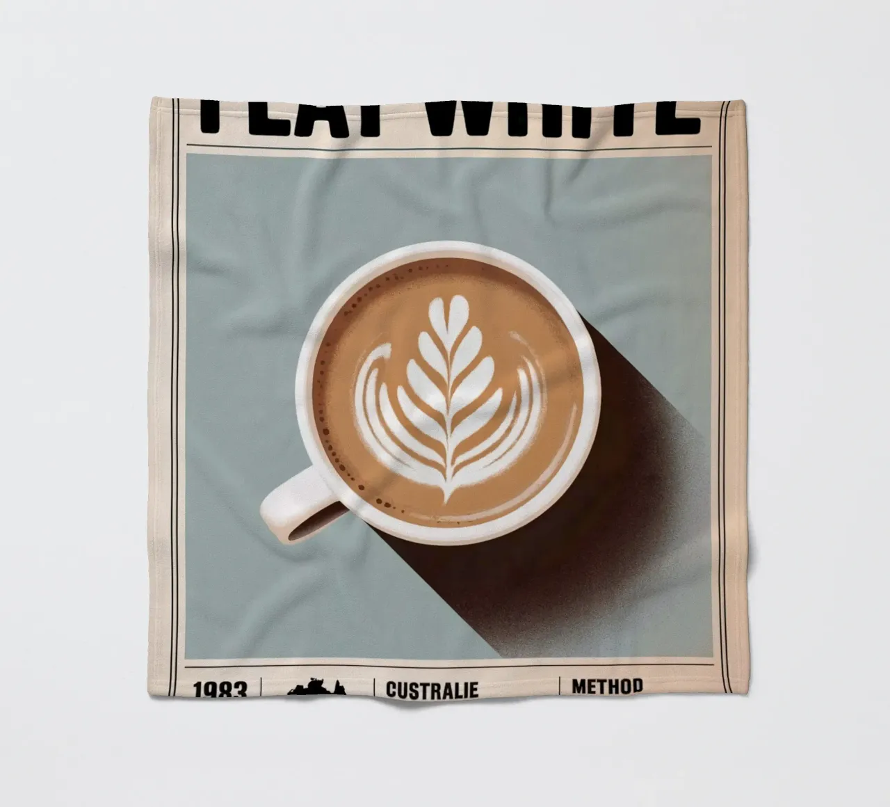 BIANCO PIATTO coperta in pile da Rick Thompson