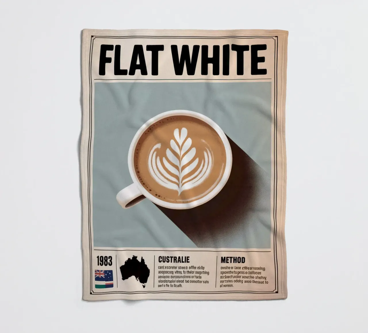 BIANCO PIATTO coperta in pile da Rick Thompson