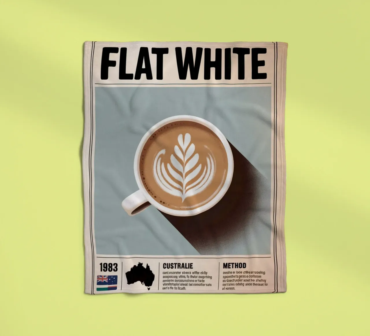 BIANCO PIATTO coperta in pile da Rick Thompson