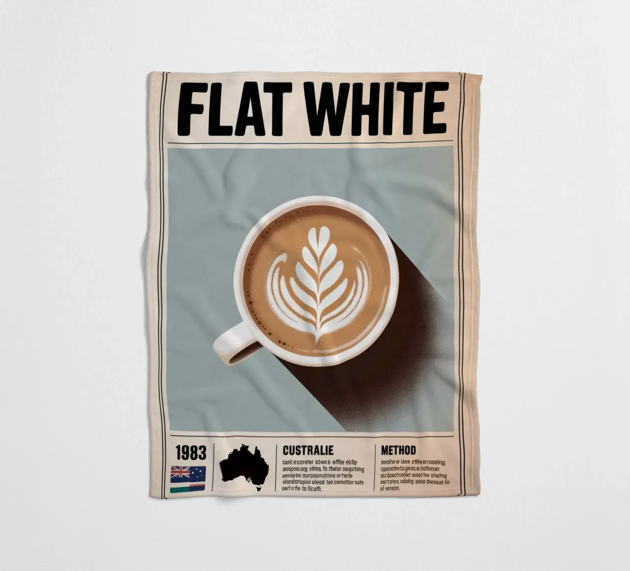 BIANCO PIATTO coperta in pile da Rick Thompson