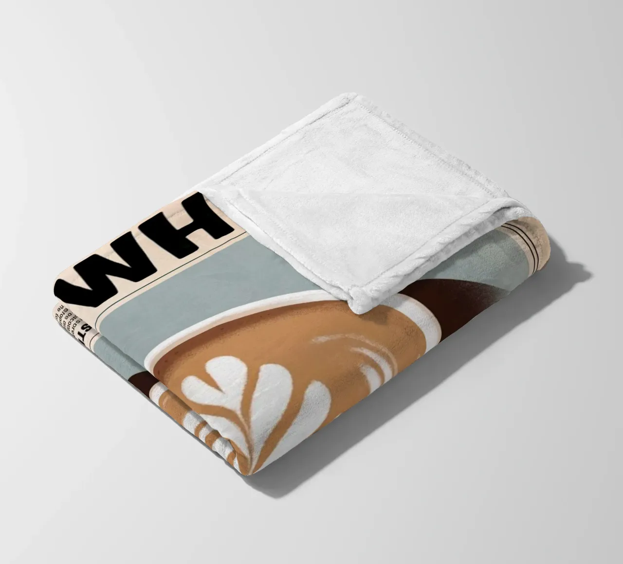 BIANCO PIATTO coperta in pile da Rick Thompson