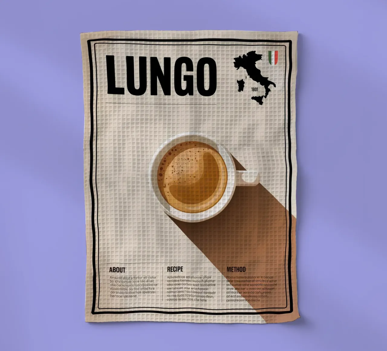 LUNGO canovaccio da cucina da Rick Thompson