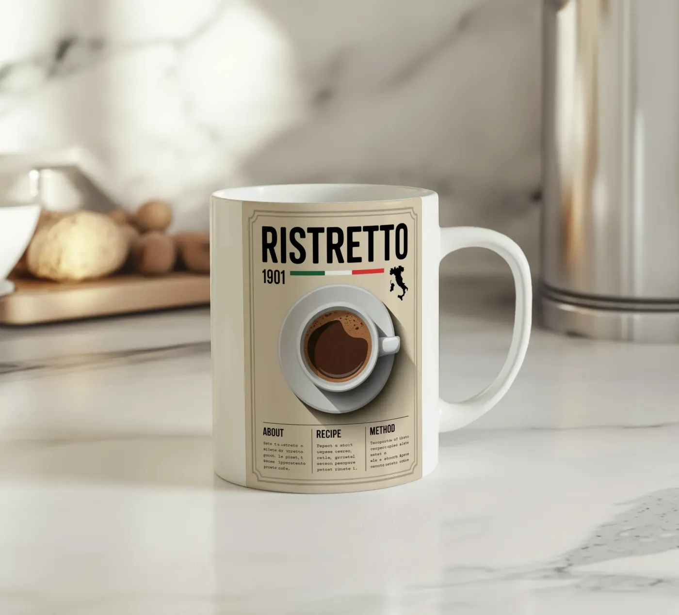 RESTRICTED ceramic mug by Rick Thompson