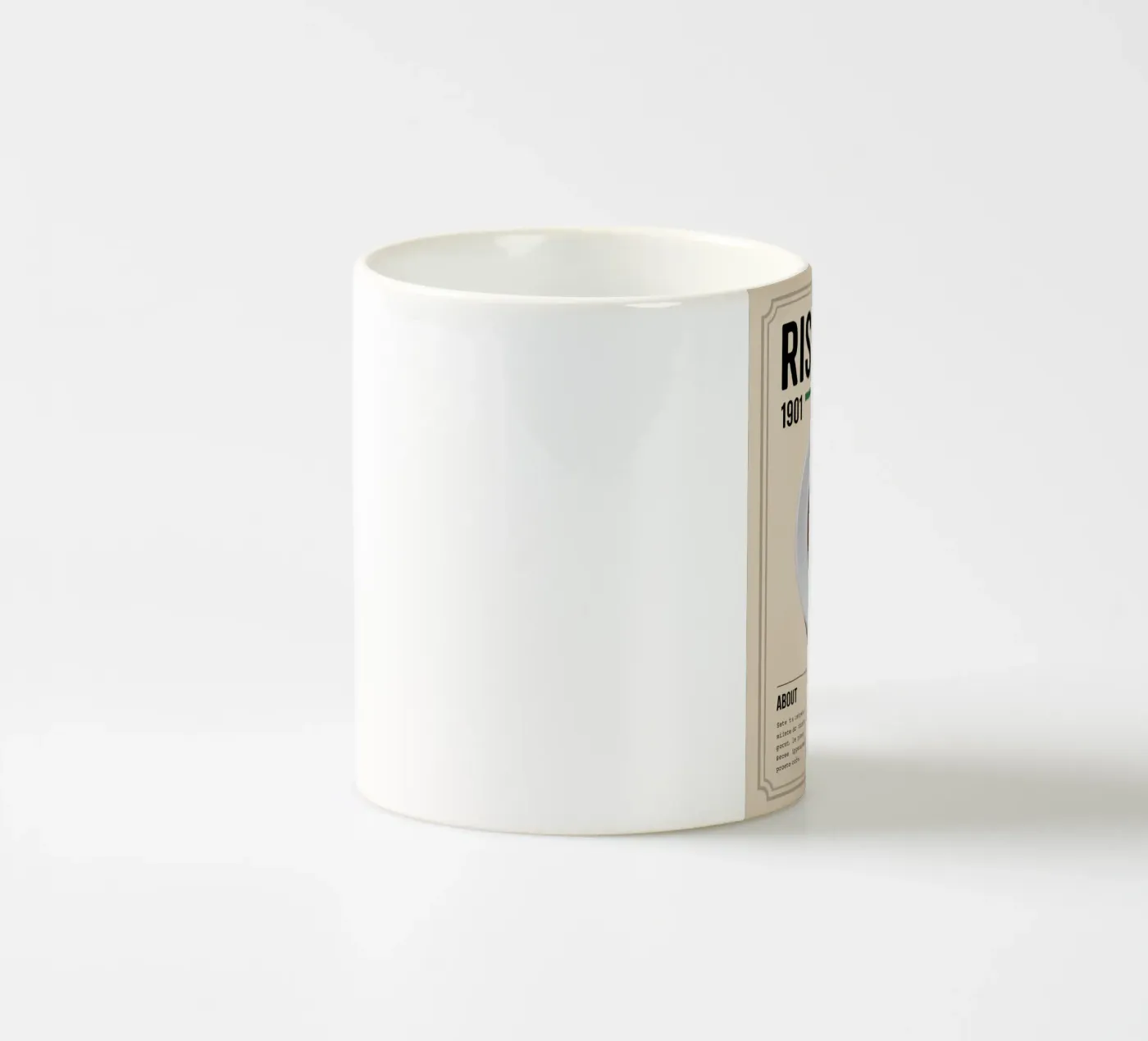 RESTRICTED ceramic mug by Rick Thompson