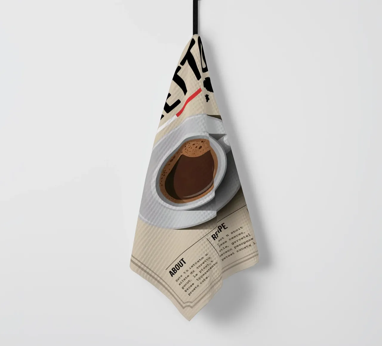 RISTRETTO canovaccio da cucina da Rick Thompson