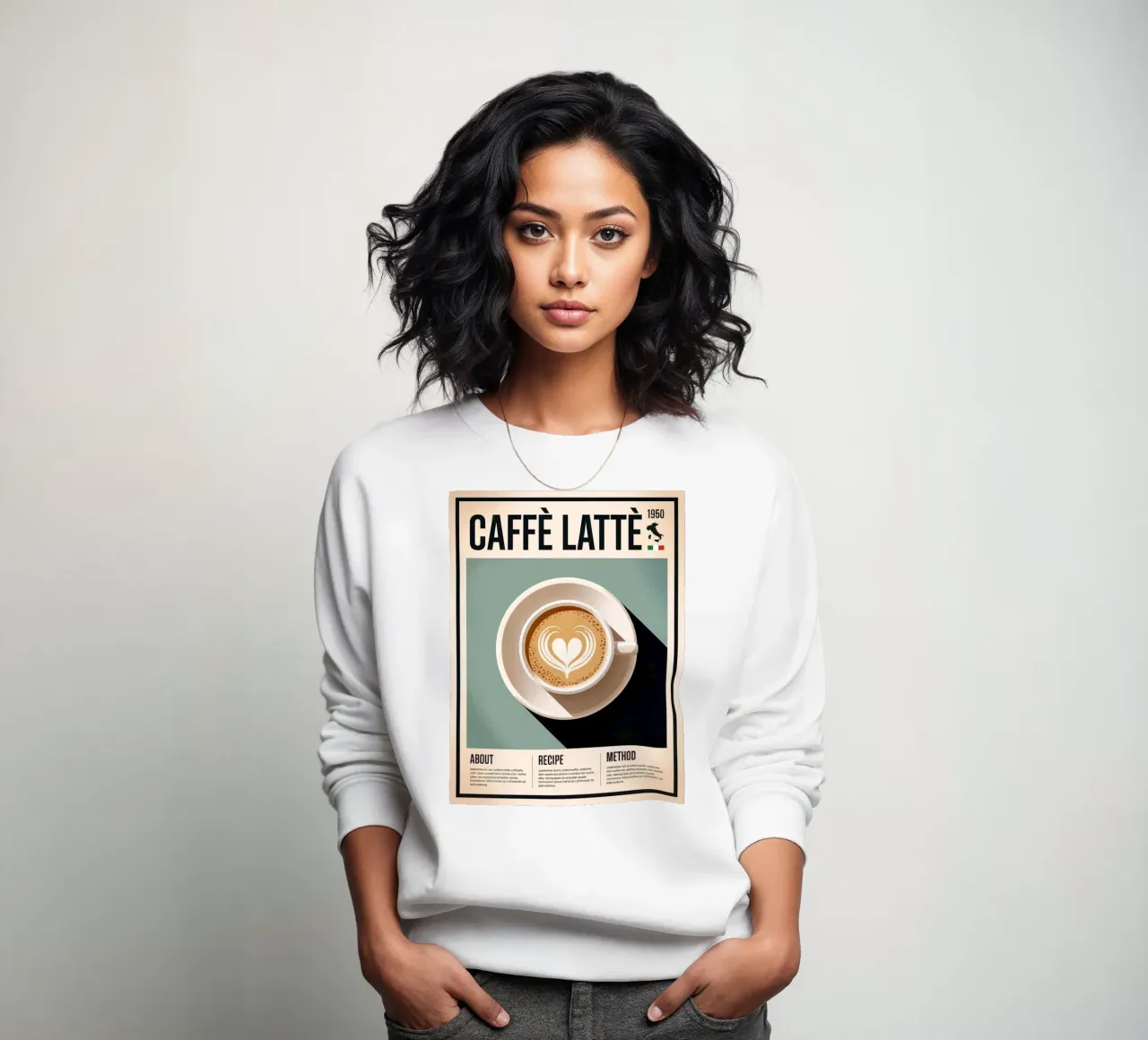 LATTE felpa da Rick Thompson