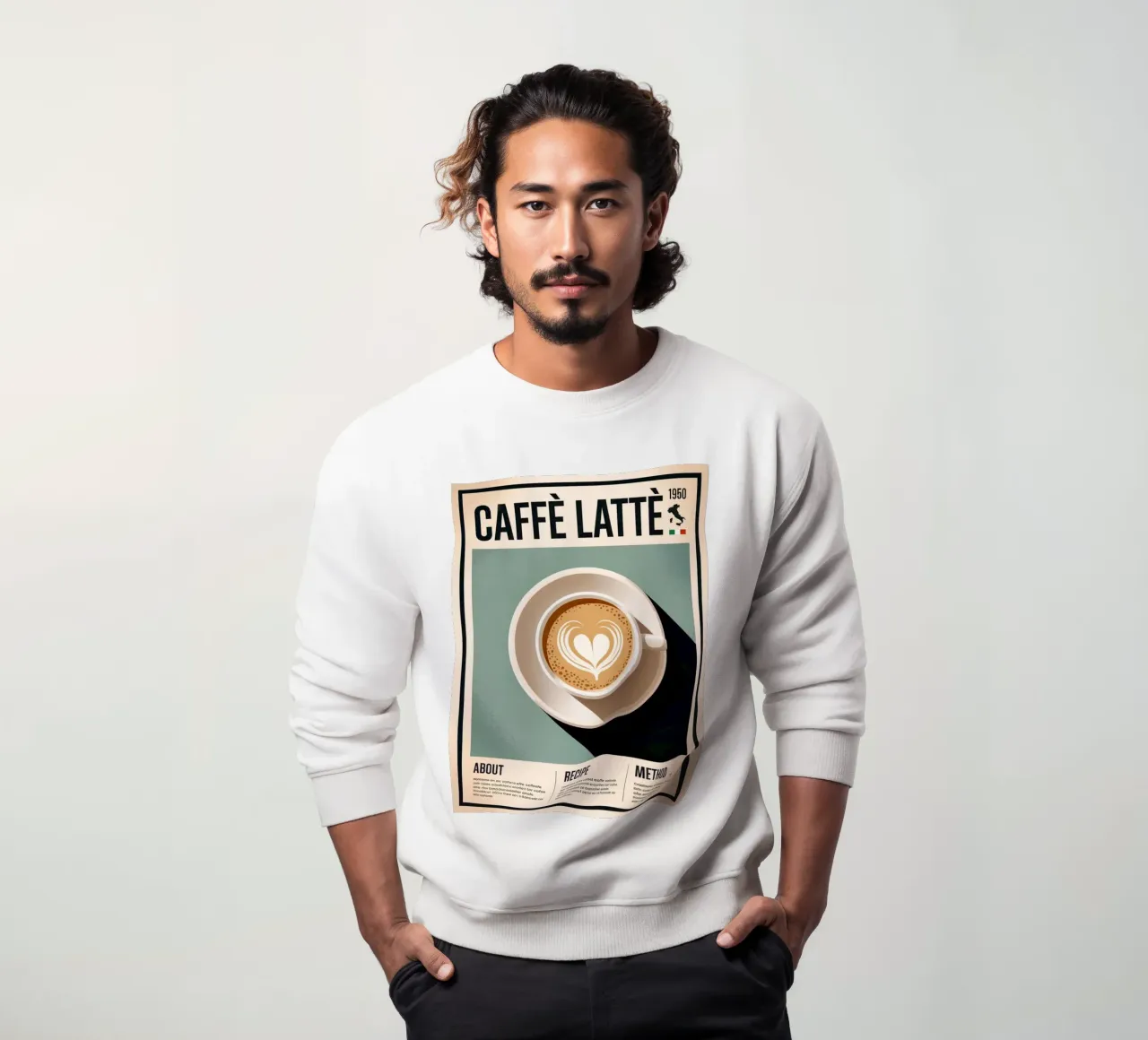 LATTE felpa da Rick Thompson